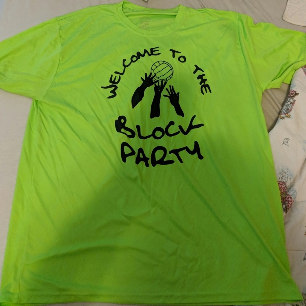 Green volleyball jersey